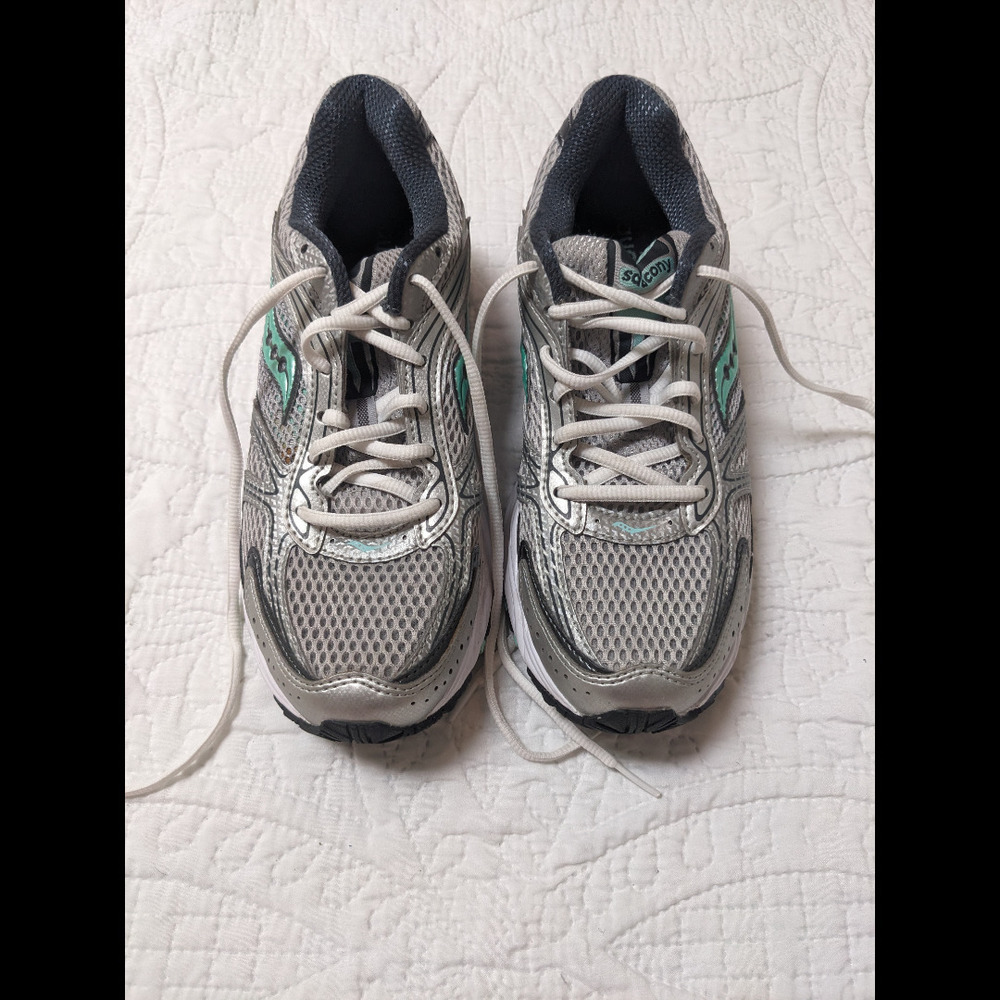 Women Saucony Grid Phantom 10 Running Shoes Mint Gray Silver